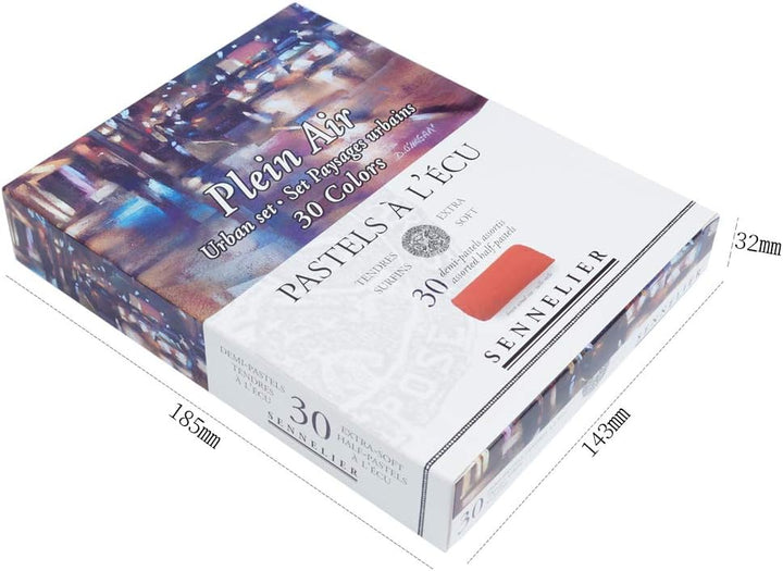 Savoir-Faire Sennelier weiche Pastellkreide, halbe Stäbchen, 30 Stück, Urban Landscape