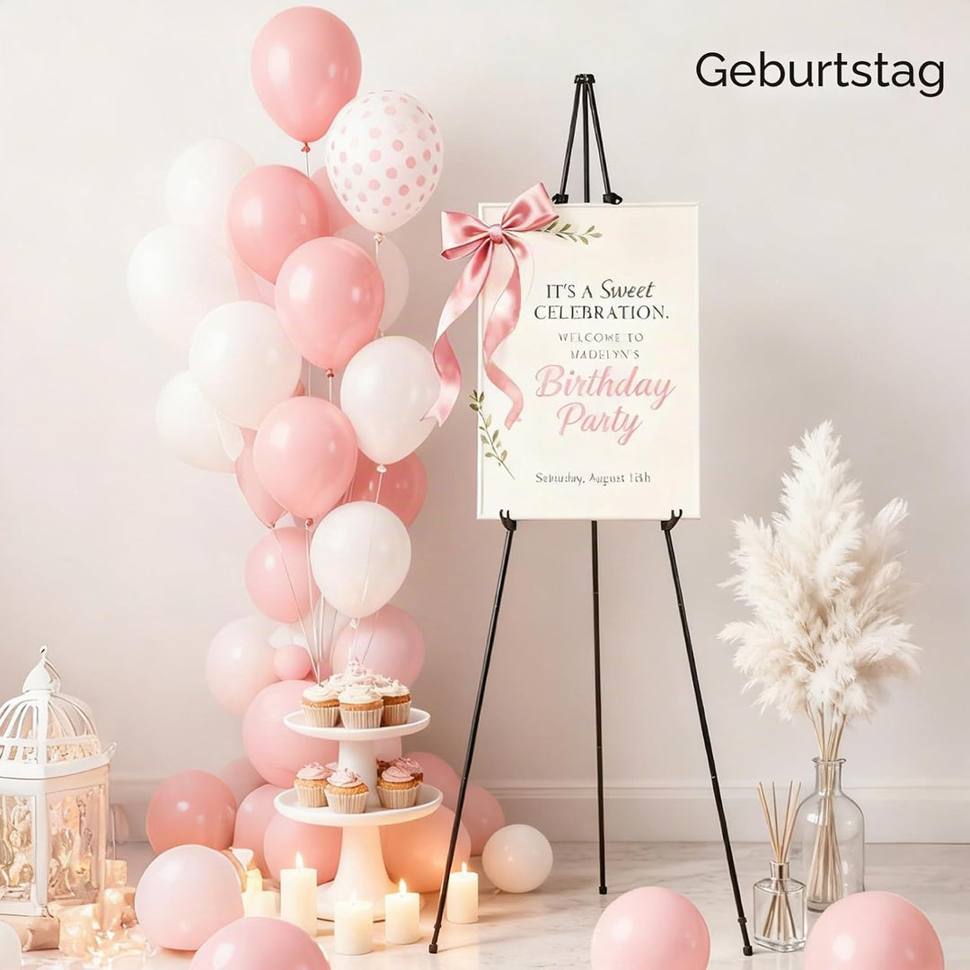 MEEDEN 6 Stück Staffelei Gross Metall, 160cm Leinwandständer für Malerei und Display mit Tasche, Lei