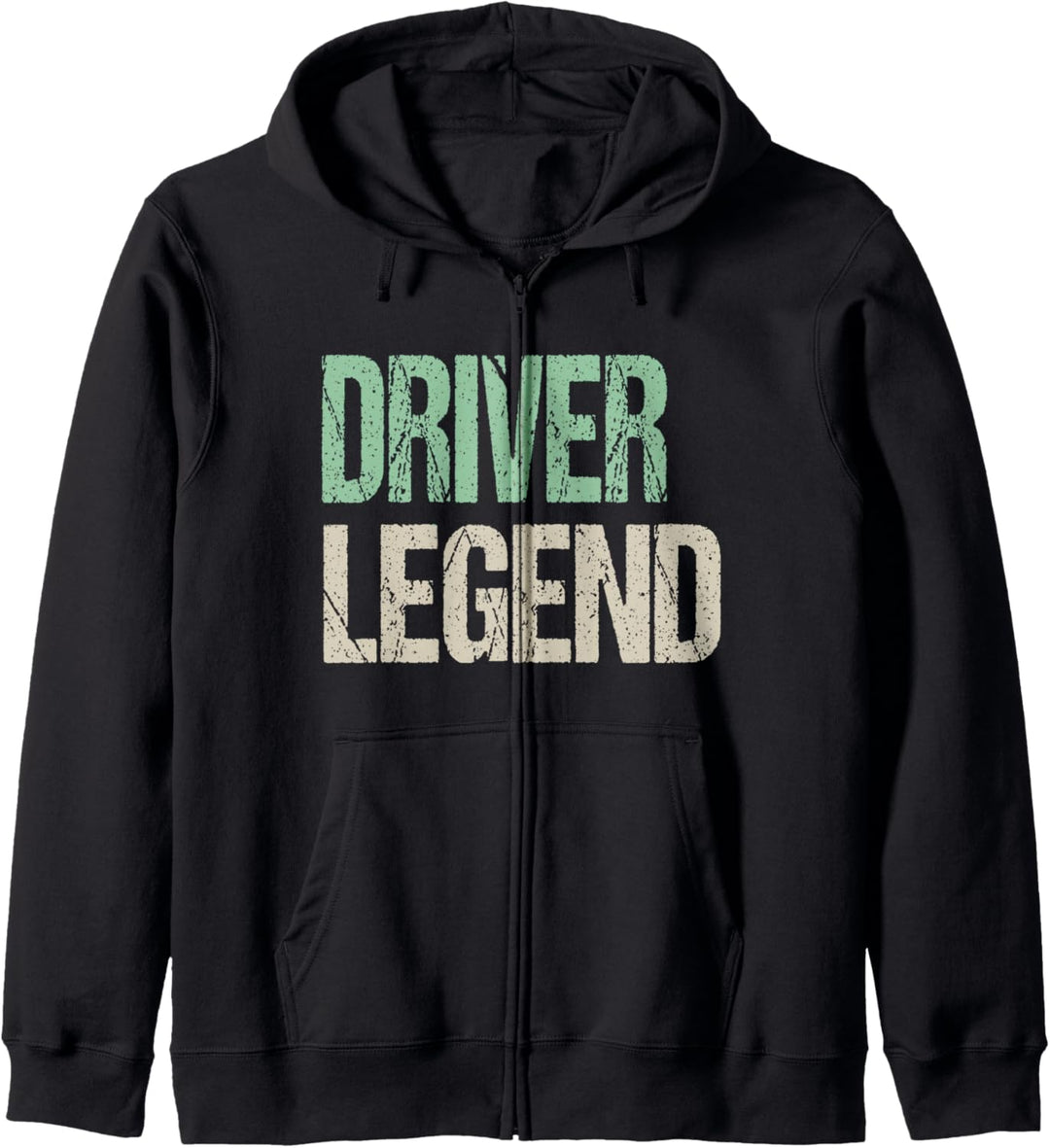 Driver Legend Vintage Retro Van Truck Lustig Arbeit Fahren Kapuzenjacke