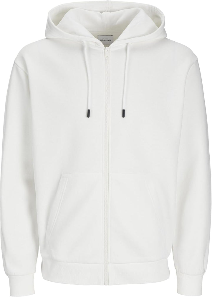 JACK & JONES Regular Fit Kapuzenjacke Hoodie mit Reissverschluss Uni Zip Pullover Sweater JJEBRADLEY