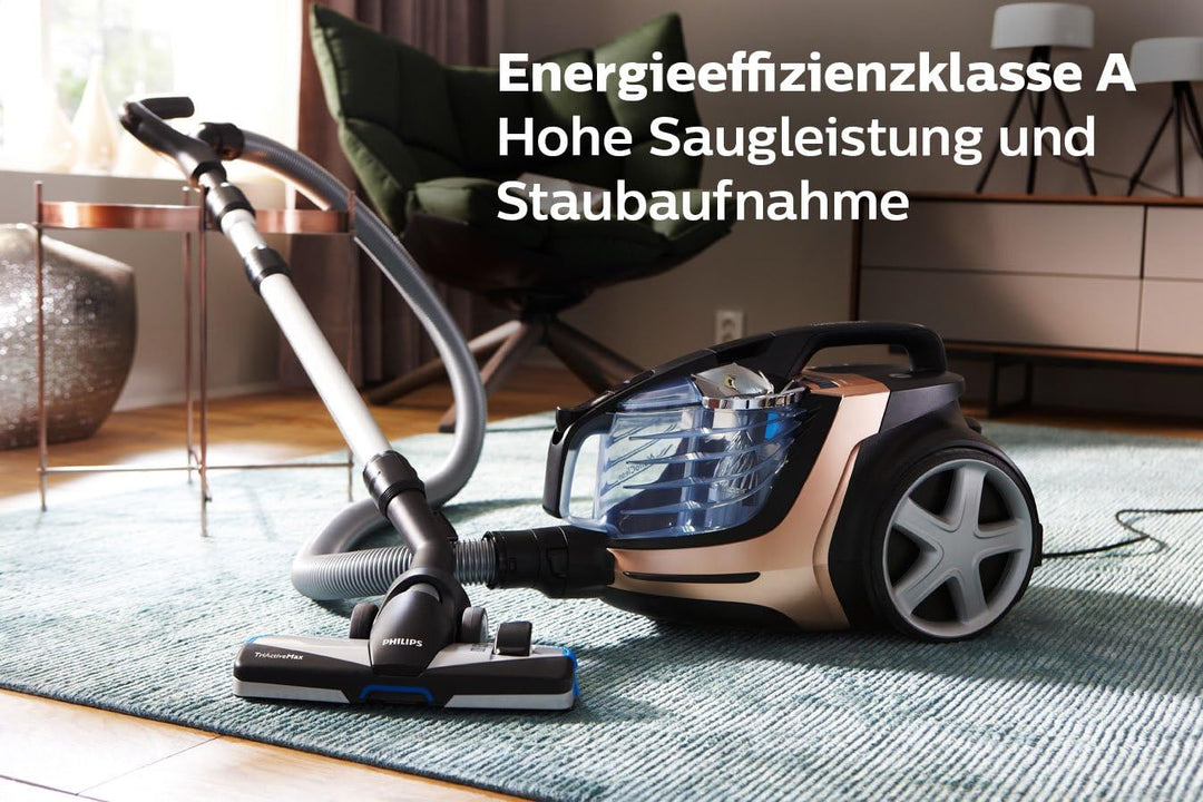 Philips beutteloser Staubsauger PowerPro Ultimate (AAA-Energie-Label, 650 W, 2,2 L Staubvolumen, Tur