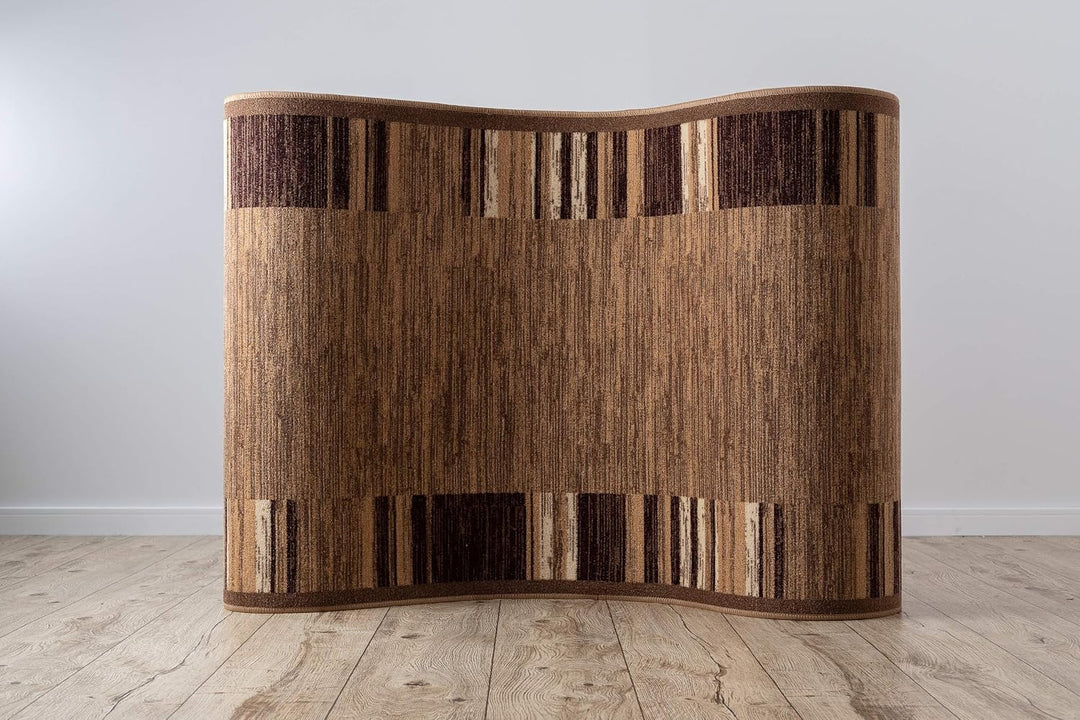 rugsx Antirutsch Teppich Läufer Adagio beige – Moderner Kurzflor für Küche, Flur & Wohnzimmer, Meter