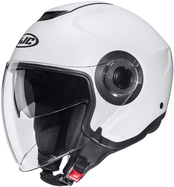 HJC Helmets Motorradhelm HJC i40 SEMI FLAT WHITE, Weiss, S, Weiss, 16877907 S Weiss, S Weiss