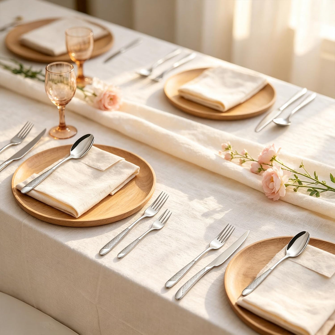 Besteck Set 36-teilig für 6 Personen, Edelstahl Essbesteck