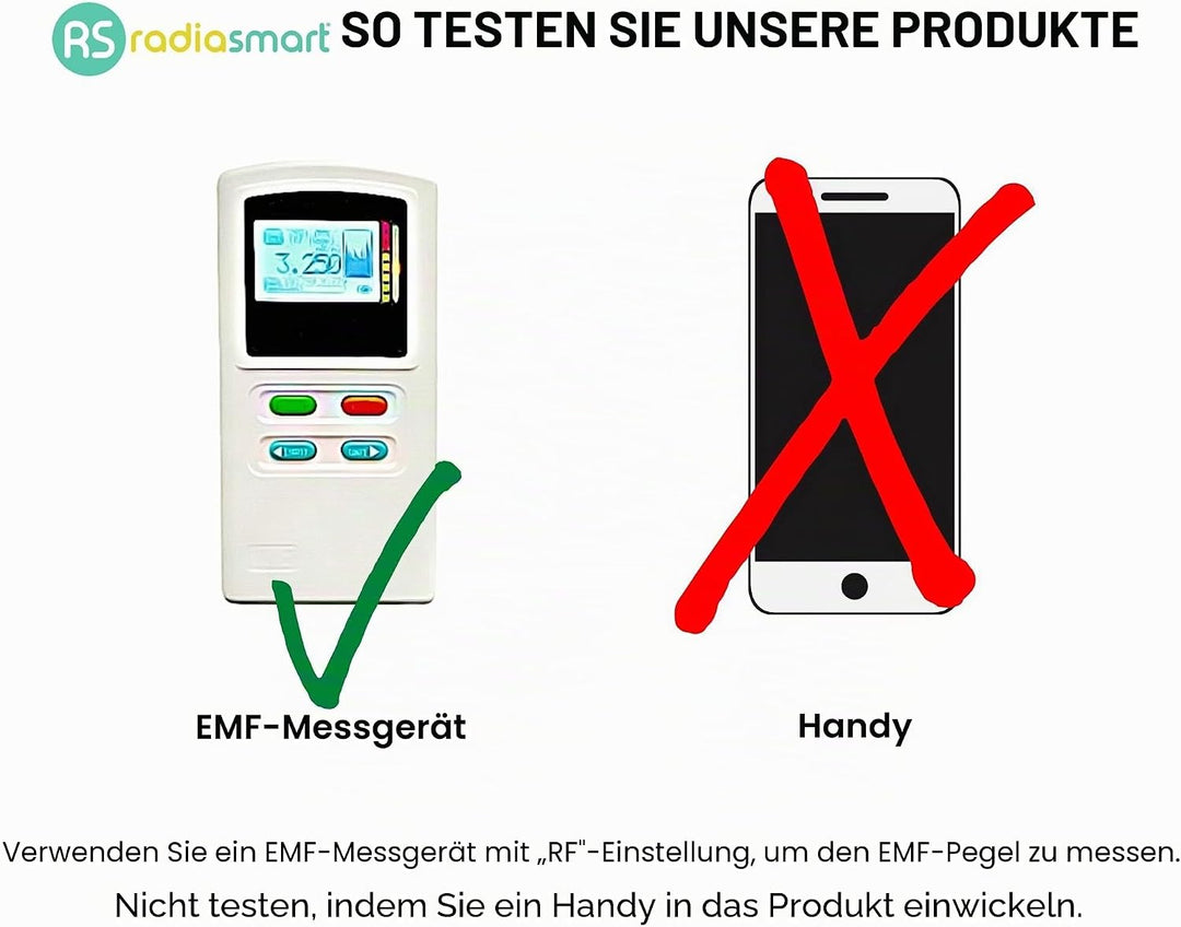 Radia Smart EMF Schwangerschafts-Bauchband 5G Blocker Abschirmung Schwangerschaft Schwarz