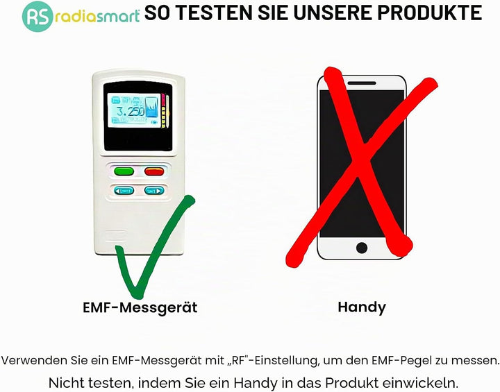 Radia Smart EMF Schwangerschafts-Bauchband 5G Blocker Abschirmung Schwangerschaft Schwarz