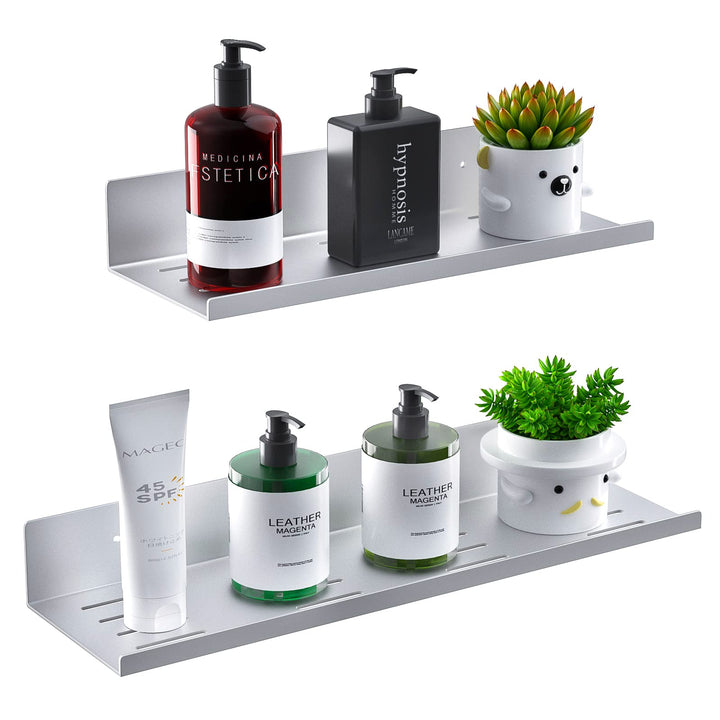 Duschregal Badezimmer Regal Ohne Bohren - Duschablage Selbstklebend im 2er Set Badregal Aluminum, Du