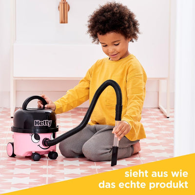 Casdon Hetty Staubsauger. Rosa Spielzeugstaubsauger für Kinder ab 3 Jahren Einzeln, Einzeln