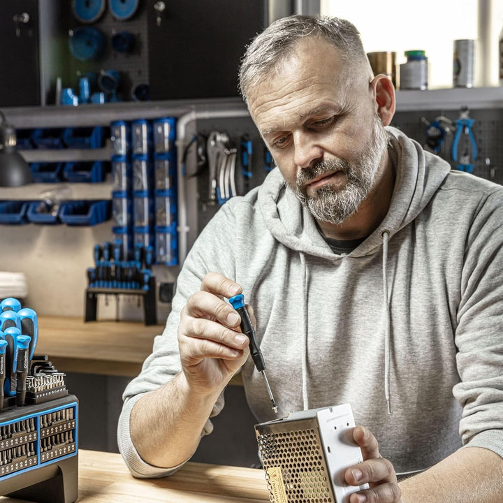Högert Technik - Bit-Set 114 Stk. I Schraubendreher und Bits I Universelles Set I inkl. Schraubendre