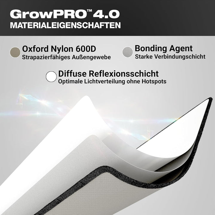 GrowPRO 4.0 XS Growbox 60x60x160cm | Growzelt in Zwei Farben: Beige oder Chive (Beige), Beige
