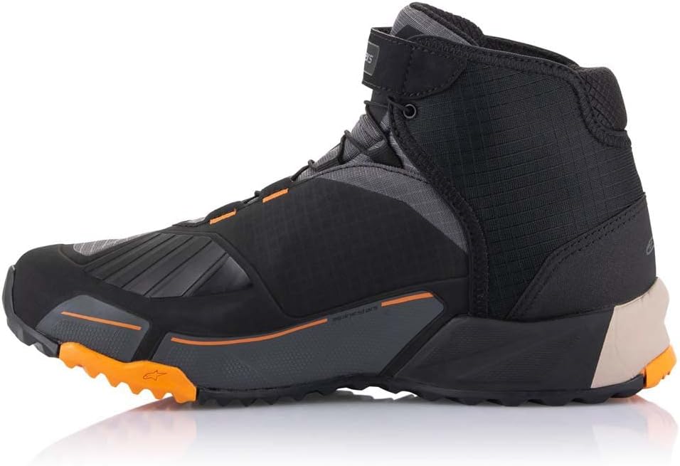 Alpinestars CR-X Drystar Motorradschuhe 39.5 EU Schwarz Hellbraun Orange, 39.5 EU Schwarz Hellbraun