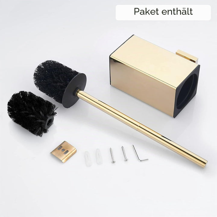 bgl Wandhalterung für WC-Bürste aus 304 Edelstahl, quadratisch Gold