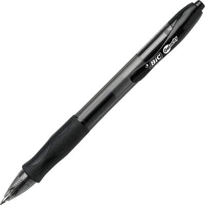 BIC Gel-ocity Retractable Gel Pen, Medium Point (0.7 mm), Black, 12-Count by 12 stück (1er Pack) Sch