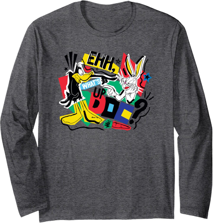 Looney Tunes Bugs Bunny Daffy What's Up Doc Langarmshirt