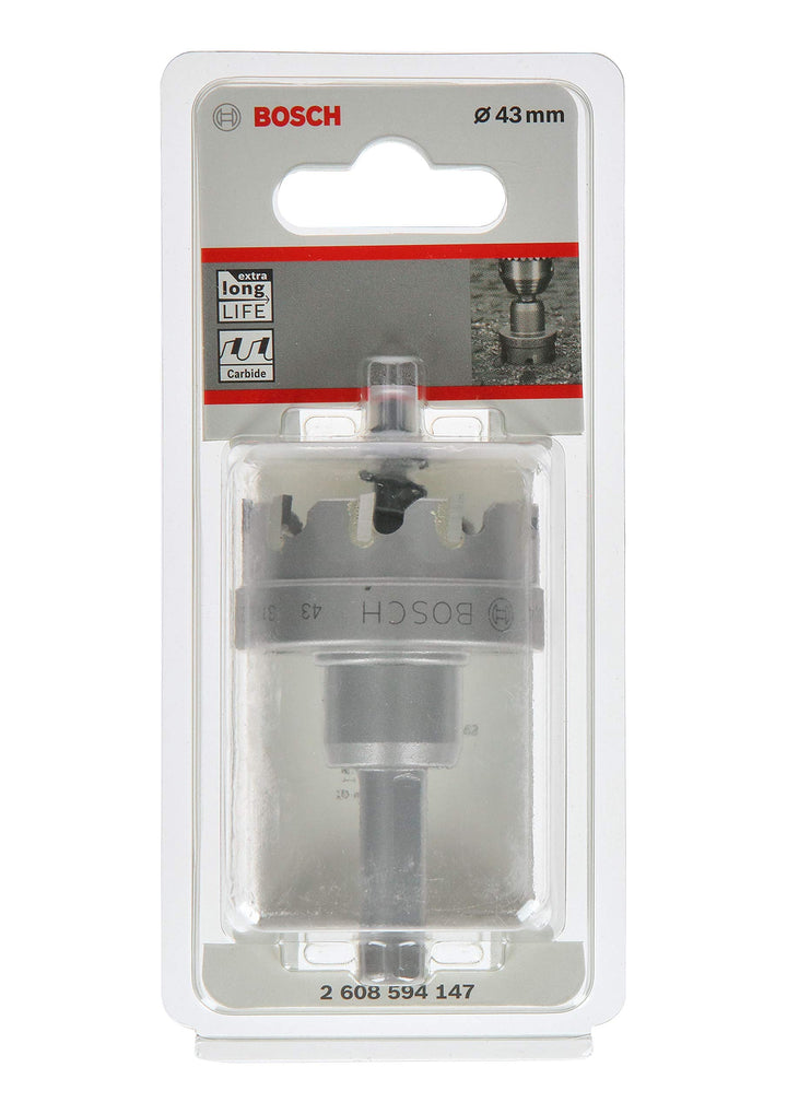 Bosch Accessories Professional Carbide Lochsäge Precision for Sheet Metal (Edelstahl, Ø 43 mm, Zubeh