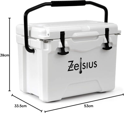 Zelsius Kühlbox 25 Liter | Coolbox | Tragbare Cooling Box ideal für Auto Camping Urlaub Angeln Freiz