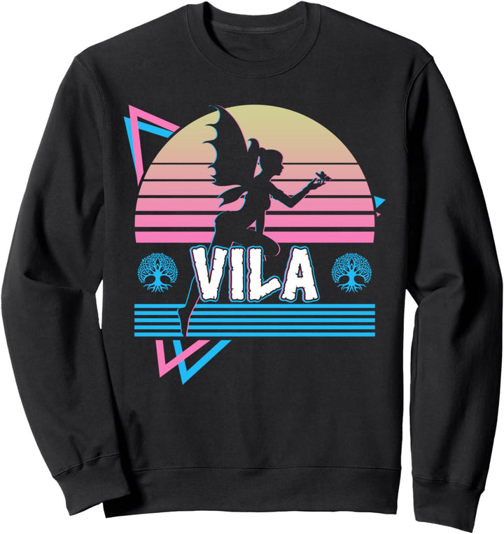 Vila Slaische Fee Slaische Mythologie Retro Sweatshirt