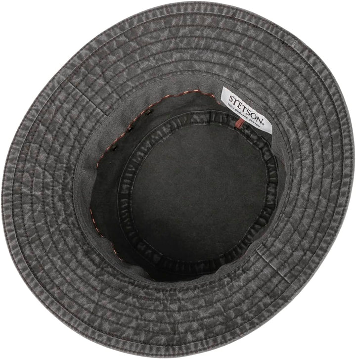 Stetson Reston Freizeithut Damen/Herren (Kophöhe ca. 9cm) - Schlapphut aus Bio-Baumwolle Packable -