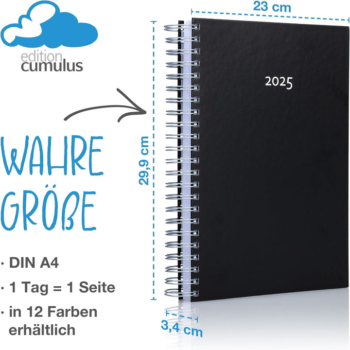 edition cumulus 2026 Der GROSSE Dicke – DIN A4 Kalender - MOOSGRÜN (dunkelgrün) – MADE IN GERMANY -