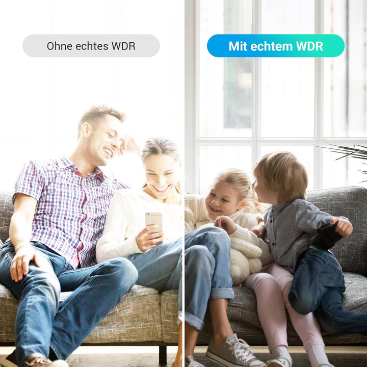 EZVIZ C6N G1 4K 8MP Überwachungskamera Innen, 2,4/5 GHz WLAN Baby Kamera, 360° PTZ, Auto-Zoom-Track,