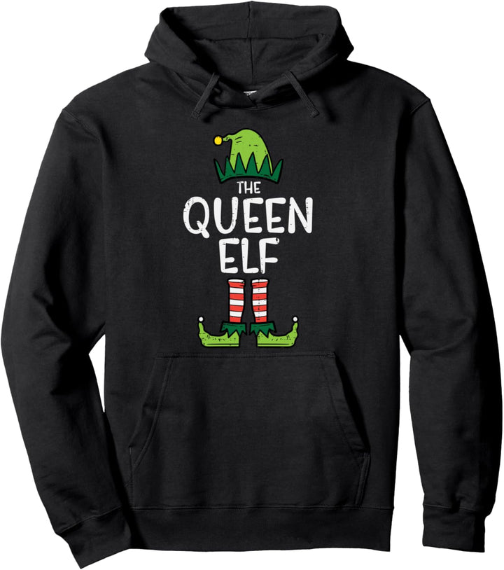 Weihnachtspyjama, Motiv: Queen Elf Pullover Hoodie