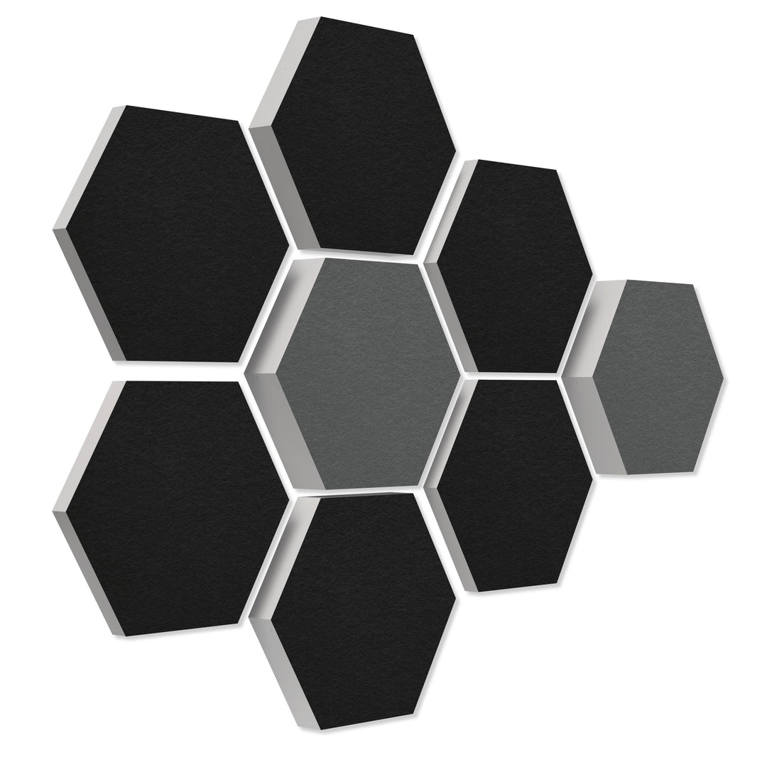 platino24 Schallabsorber COLORE aus Basotec G+ I Akustikpaneele mit Akustikfilz I 3D Wand-Paneele mi