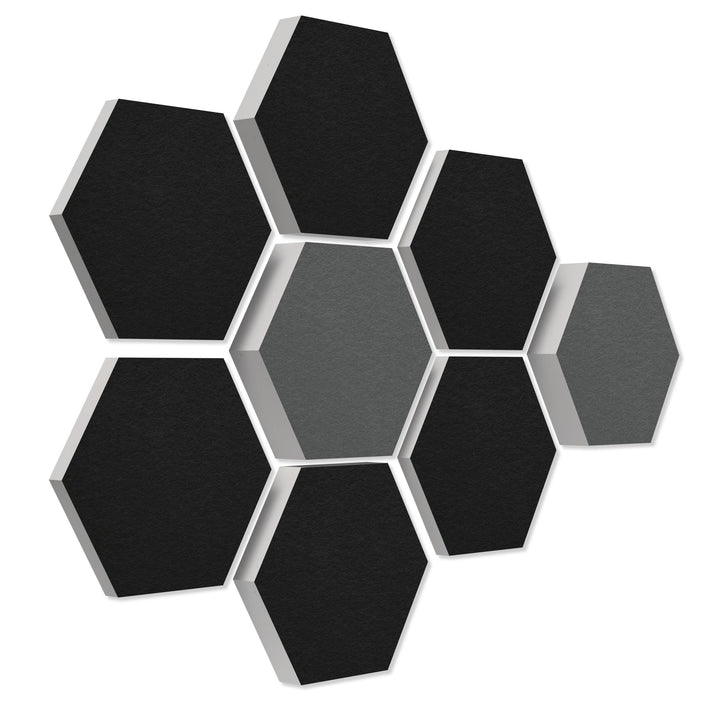 platino24 Schallabsorber COLORE aus Basotec G+ I Akustikpaneele mit Akustikfilz I 3D Wand-Paneele mi