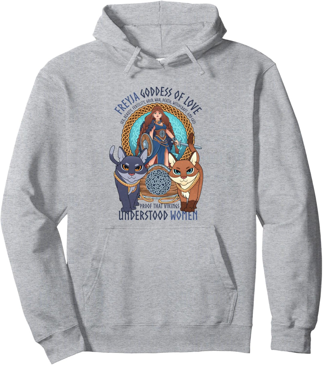 Lustige Freyja Nordische Göttin Wikinger Feministisches Pullover Hoodie