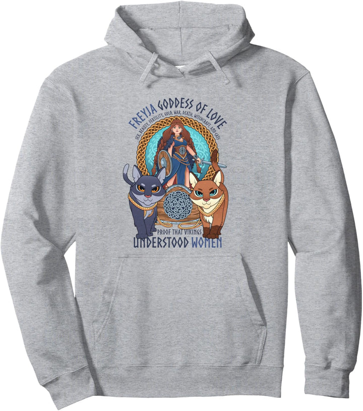 Lustige Freyja Nordische Göttin Wikinger Feministisches Pullover Hoodie