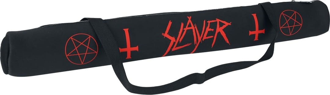 Slayer Schwarze Kühltasche Bierschlange für 4 grosse Dosen mit verstellbarem Gurt Standard Schwarz,