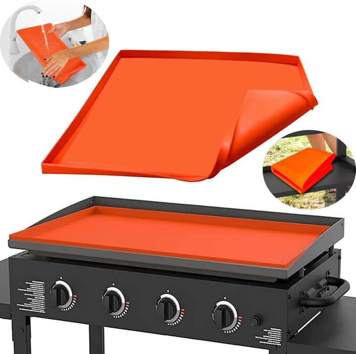 71,1 cm Silikon-Grillmatten für Blackstone, lebensmittelechte Silikon-Schutzhülle, wiederverwendbar,