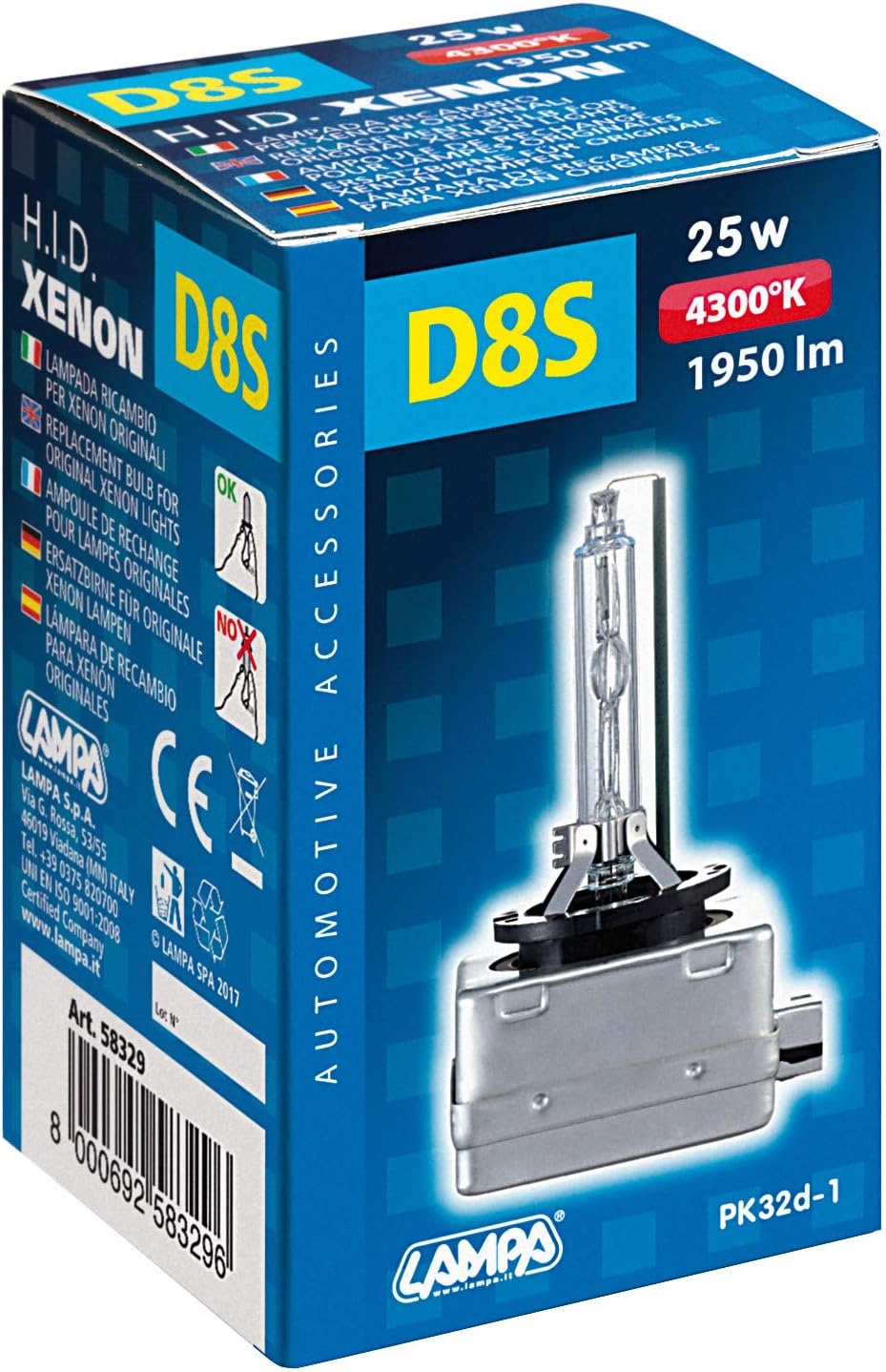 Lampa 58329 Xenon D8S, 4300°K, Box