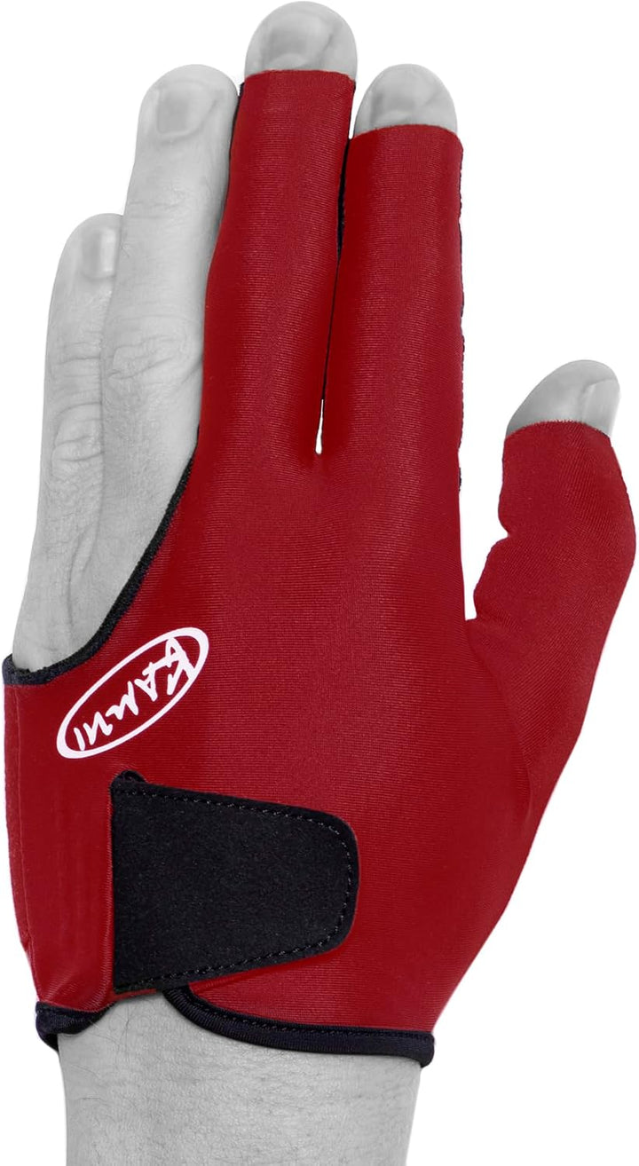 KAMUI Billardhandschuh QuickDry für linke Hand, Rot XL, XL