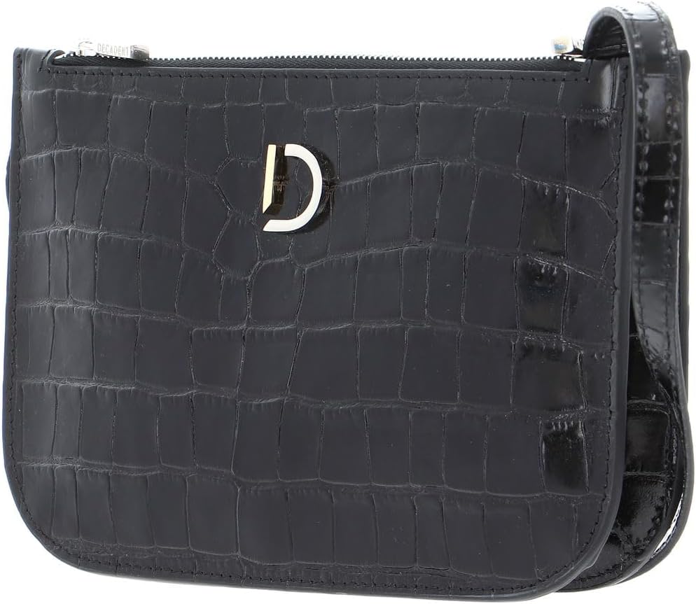 DECADENT Marcia Small Double Bag Croco black