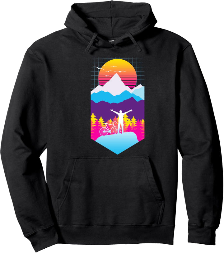 Mountain Bike Aesthetic MTB Radfahren Natur Biker Pullover Hoodie