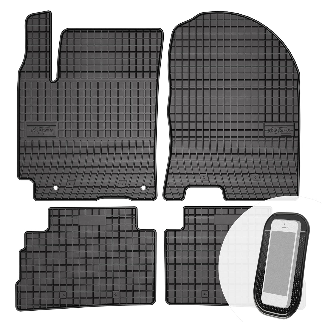 Gummimatten Auto Fussmatten Gummi Automatten Passgenau 4-teilig Set - passend für Hyundai Kona ab 20
