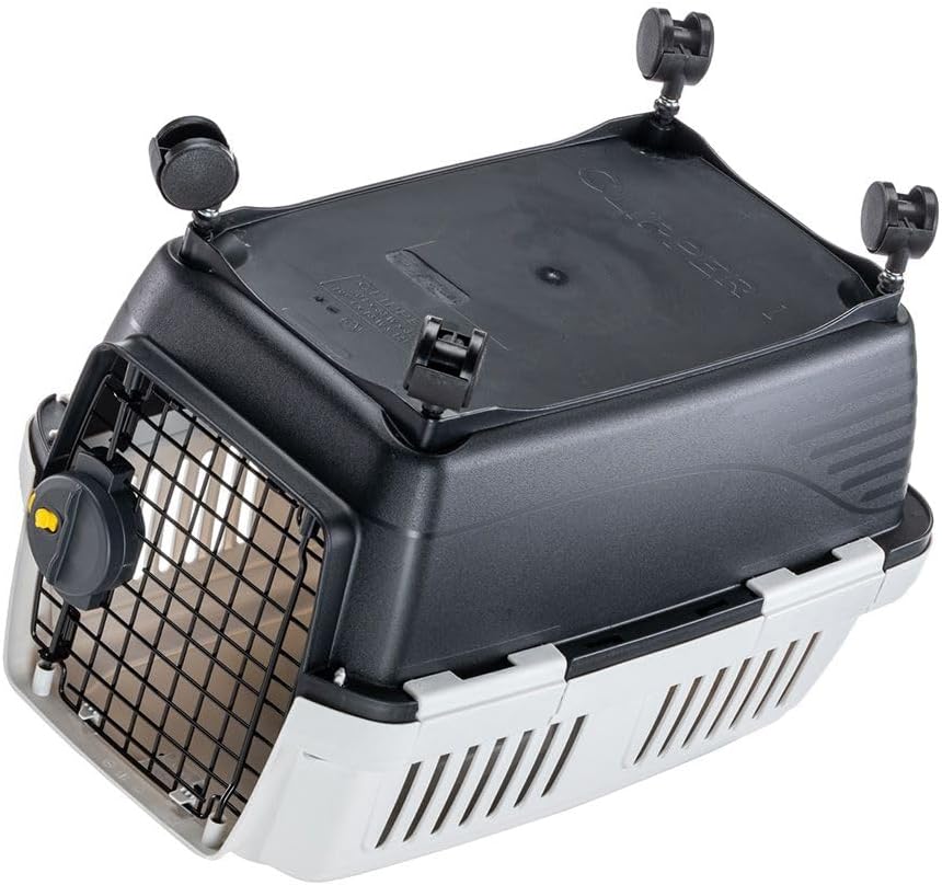 Ferplast Räder für Katzen- und kleinen Hundetransportbox Clipper, Set mit 4 schwenkbaren Rädern für