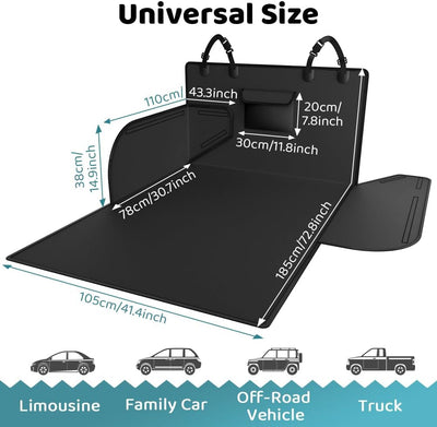 KYG Kofferraumschutz Hund Universelle wasserdichte & Widerstandsfähige Kofferraum Schutzmatte Hund m