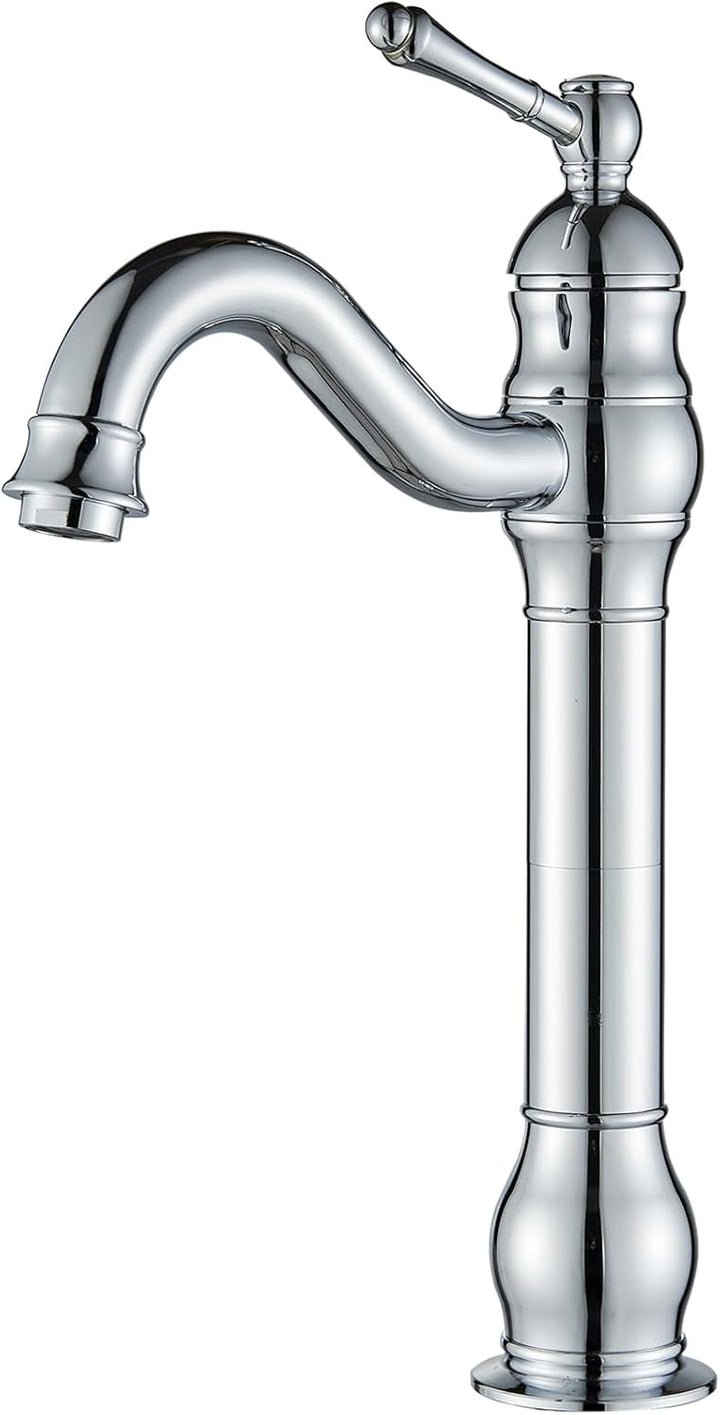 Rozin Wasserhahn Bad Chrom Hoch Waschtischarmatur 360°Schwenkbar Einhebel Waschbecken Armaturen Wasc