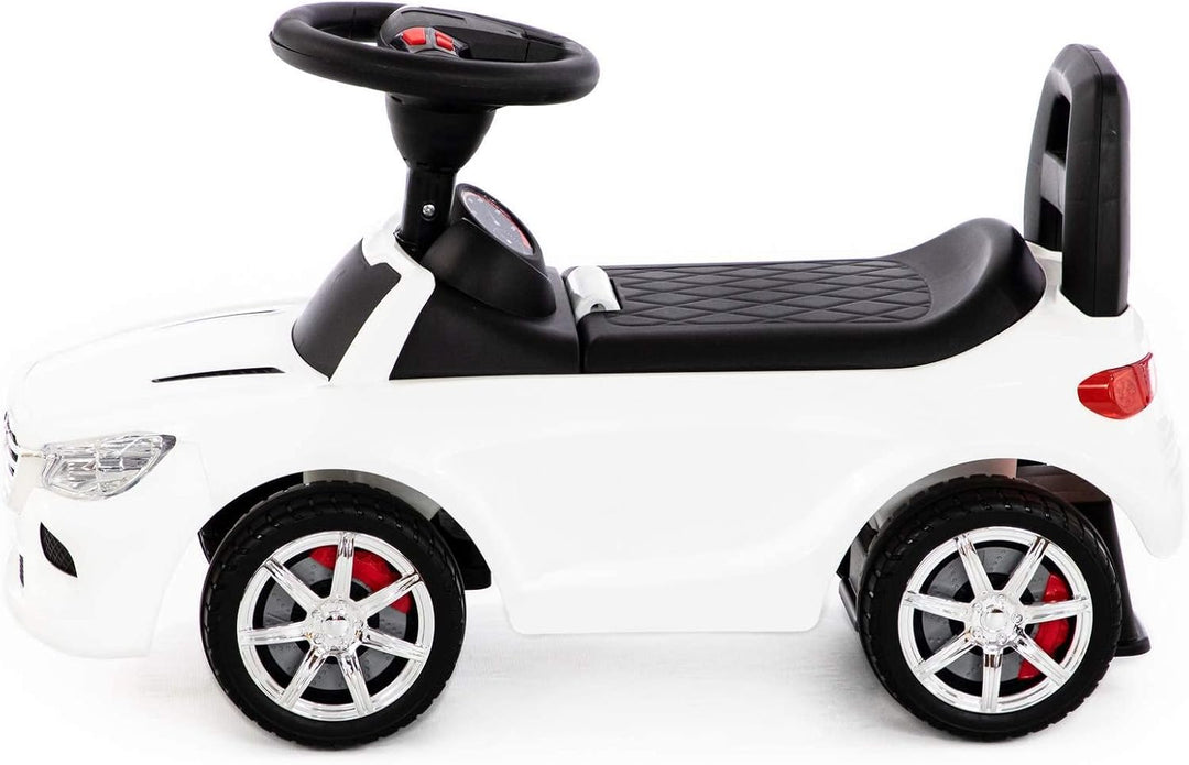 Rutscher Auto weiss Super Car Nr.4 Sound Kinder Rutscherfahrzeug Lauflernhilfe