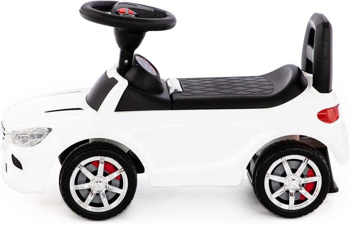 Rutscher Auto weiss Super Car Nr.4 Sound Kinder Rutscherfahrzeug Lauflernhilfe