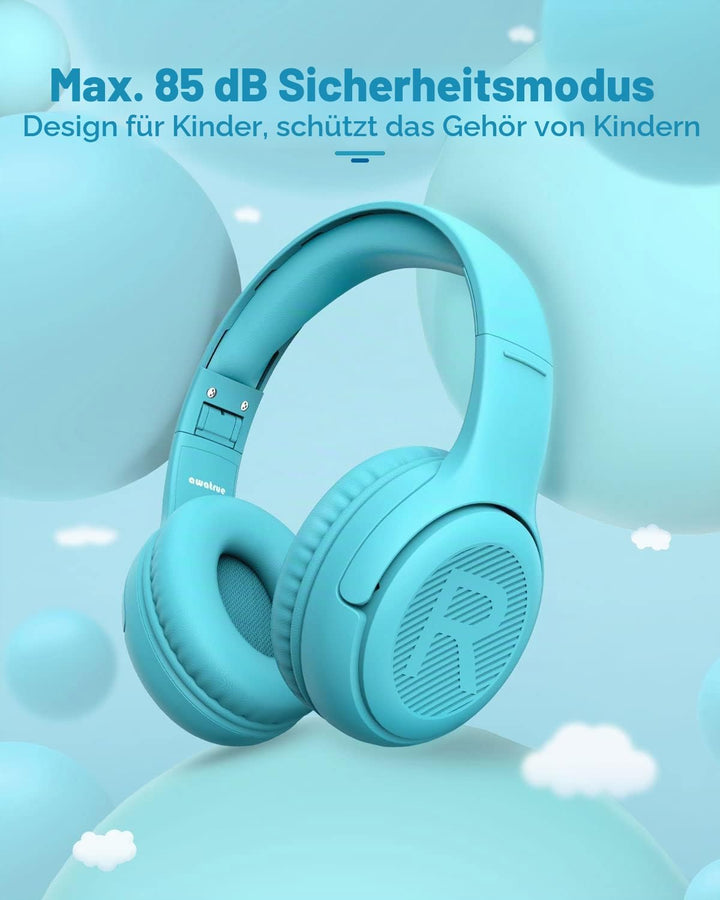 Kopfhörer Kinder, Kabel Kinderkopfhörer mit Mikrofon, Over Ear kopfhörer Kinder 85/94dB Lautstärkenb