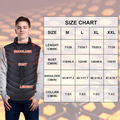 FORMIZON Beheizbare Weste, Elektrische Heizweste für Damen und Herren, ärmellos Jacke Mit Heizung, U