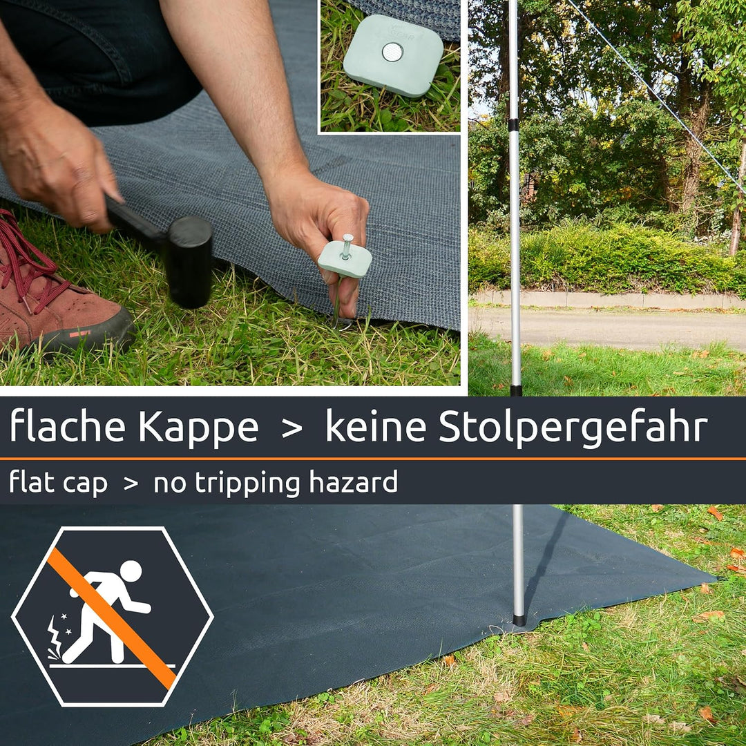 your GEAR Outdoor Soft Carpet - 8 Grössen von 200x300 bis 300x600 cm - weicher Vorzeltteppich, Zeltt