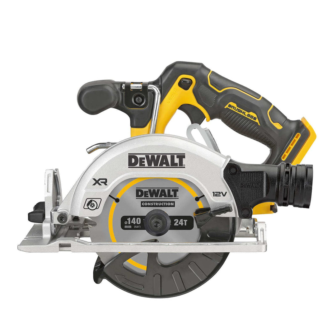 DeWALT Akku-Handkreissäge DCS512NT-XJ 12V inkl. Sägeblatt, AirLock-Adapter, Parallelanschlag, Spannh