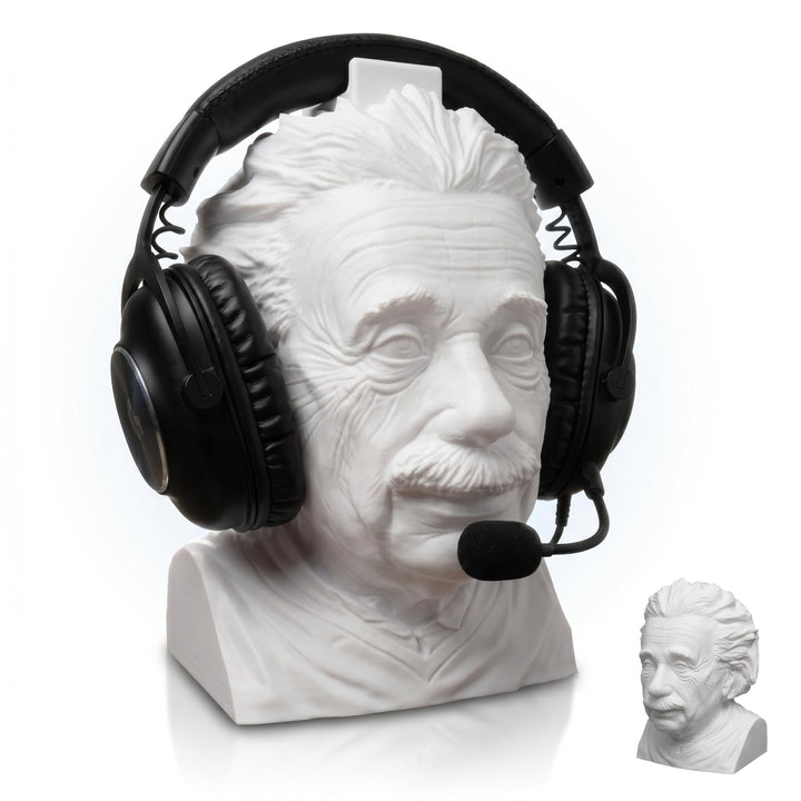 Einstein Kopfhörerhalter – Headset Ständer für Kopfhörer & Headsets – Büste Schreibtisch Deko & witz
