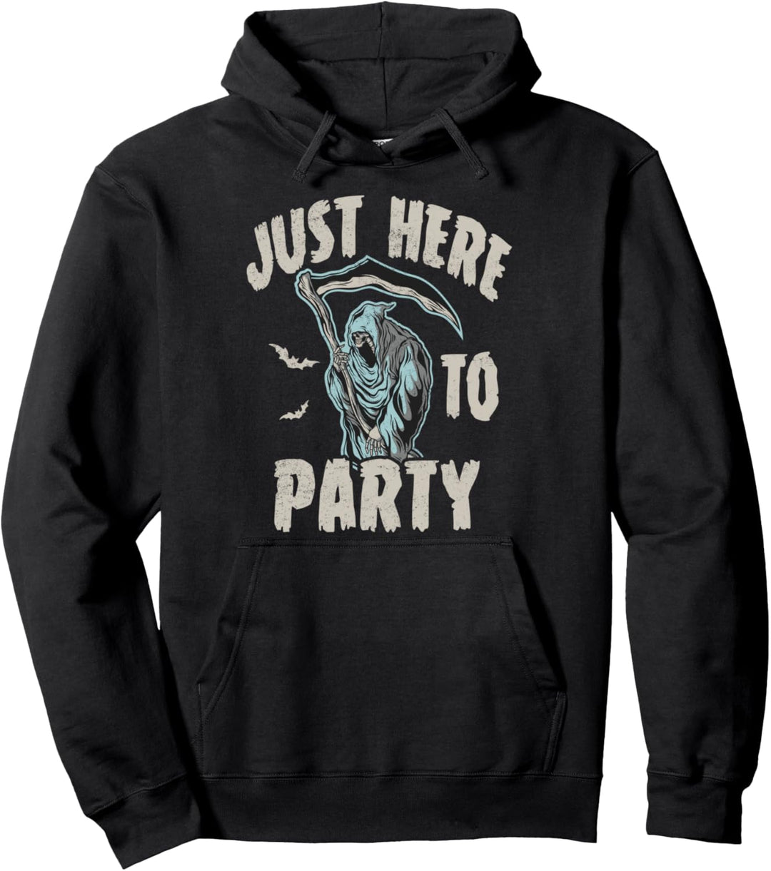 Lustiges Halloween-Hemd Nur hier zum Feiern Pullover Hoodie