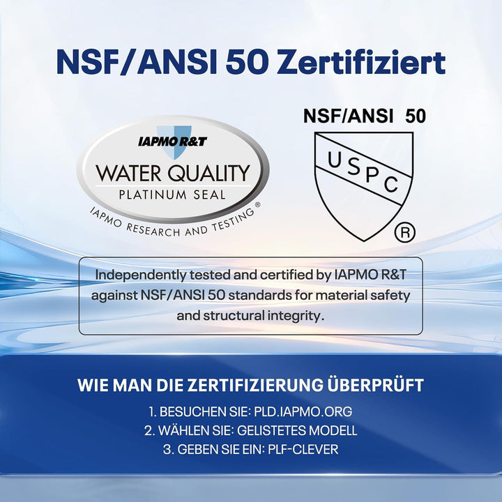 POOLPURE 6X Filterkartuschen Spa Whirlpool mit Gewinde - Spa Filterkartuschen für Clever Spa - Filte