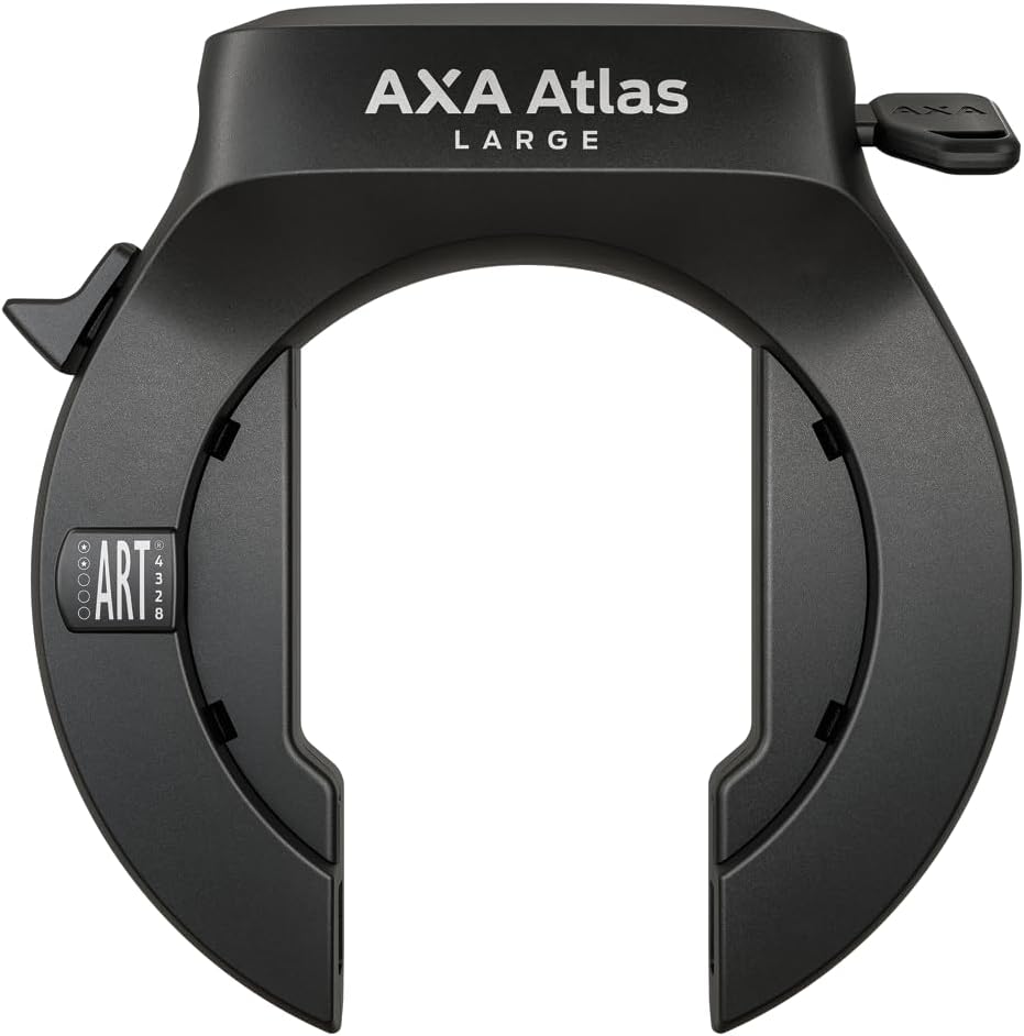 AXA Atlas Large + ULC 130 Einsteckkette + Satteltasche – Rahmenschloss Set – Sicherheitsstufe 14 – S