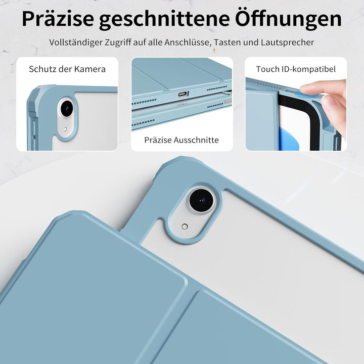 Hülle für iPad 10. Generation 2022 10,9 Zoll/iPad 11 (A16) 2025 Schutzhülle mit Stifthalter, Stossfe